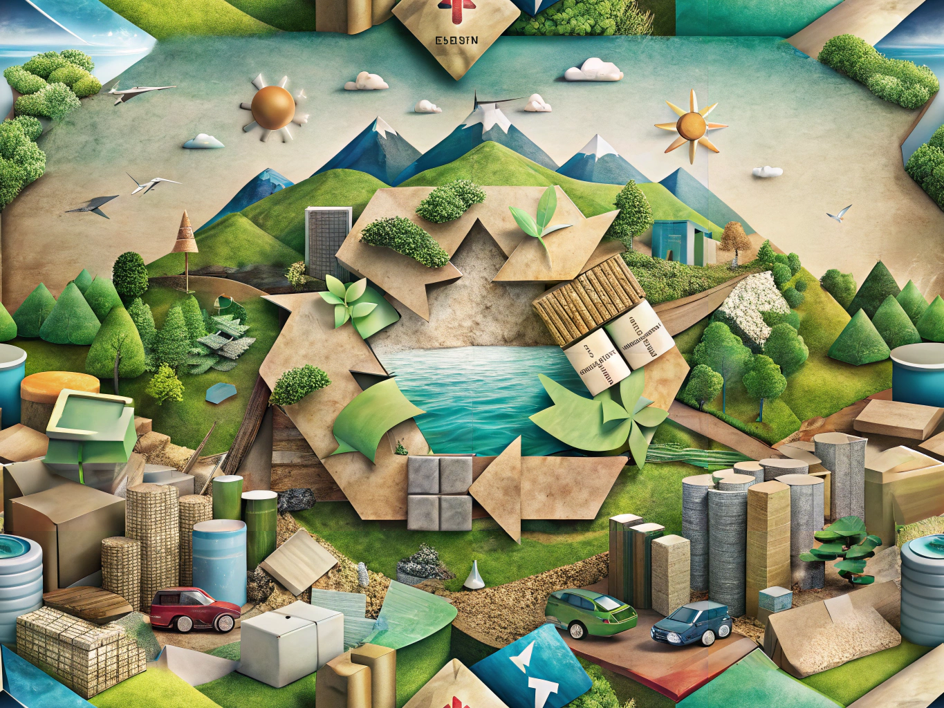 Sustainable commercial printing with recycled materials and eco-friendly practices